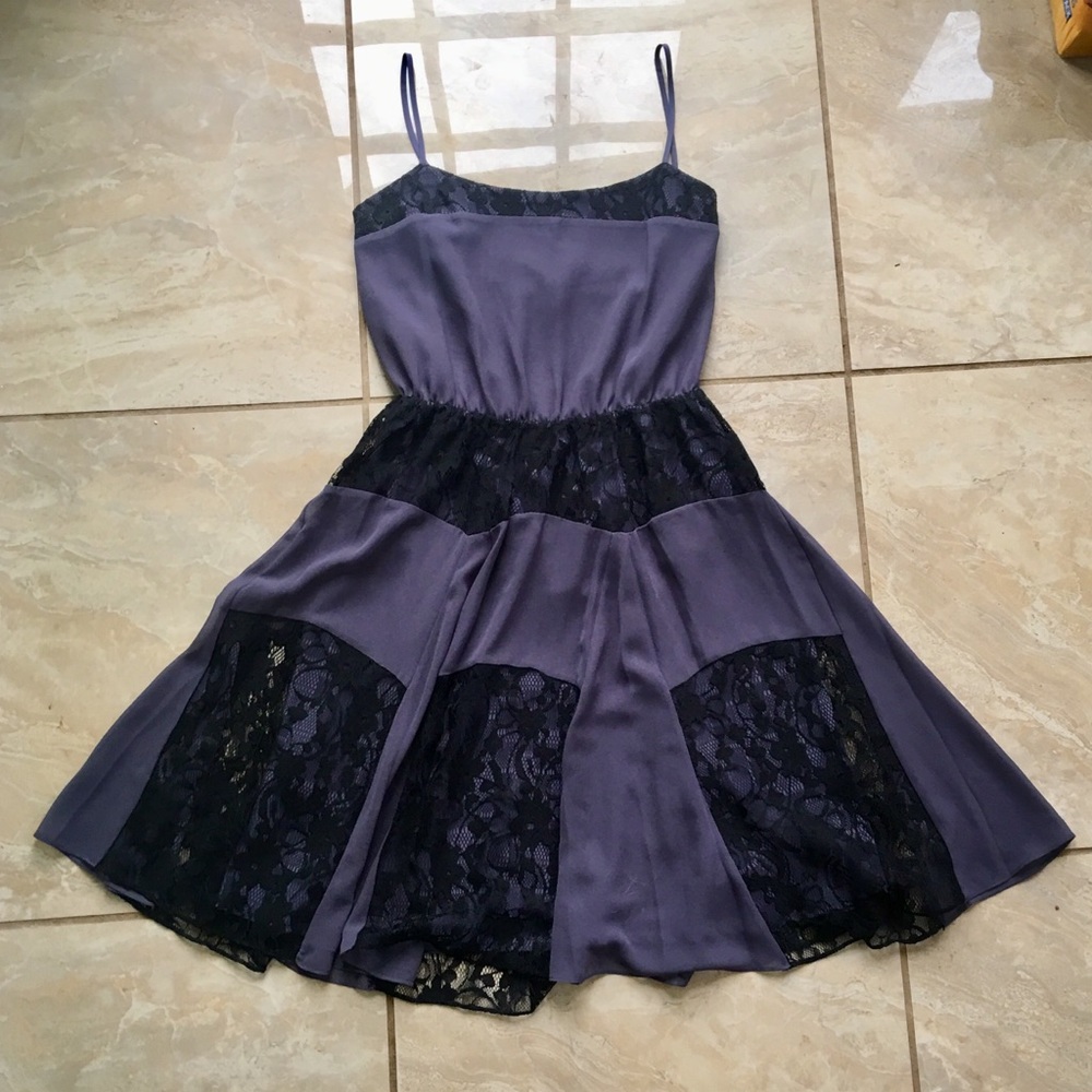 BCBG Purple & Lace Dress